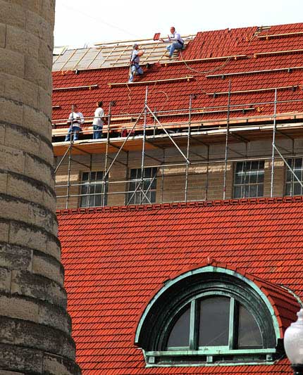 Replacing a historic tile roof