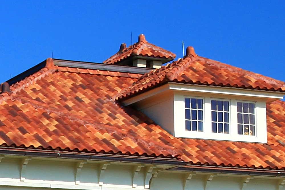 Spanish style terra cotta roof